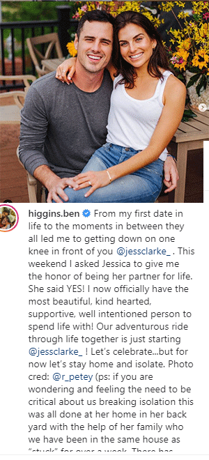 Jessica Clarke & Ben Higgins are engageged Jessica Clarke & Ben Higgins are engageged